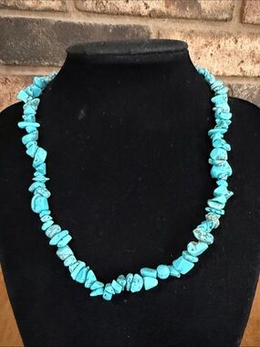 Teng Yue faux turquoise chip necklace
